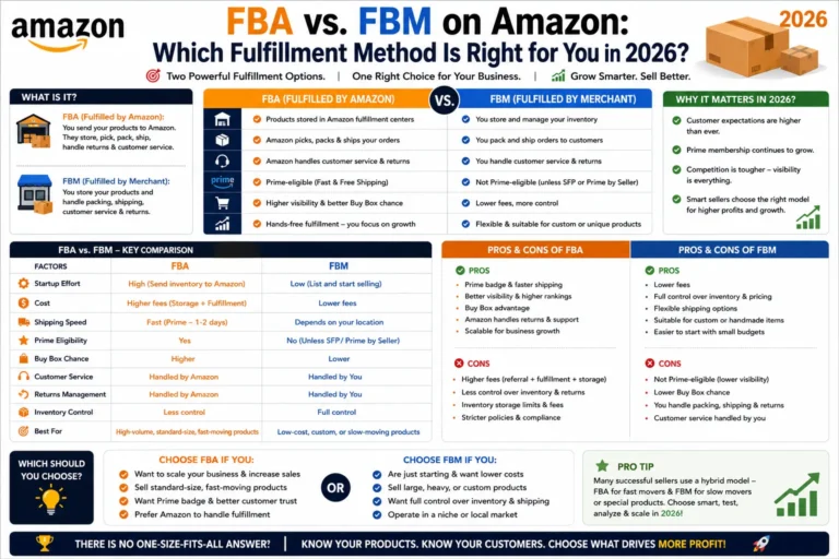 FBA vs. FBM on Amazon: Which Fulfillment Method Is Right for You in 2025?