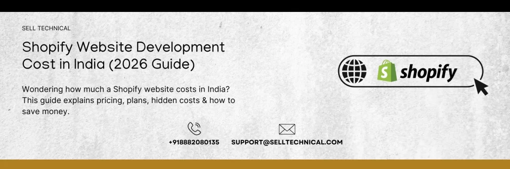 Shopify Website Development Cost in India