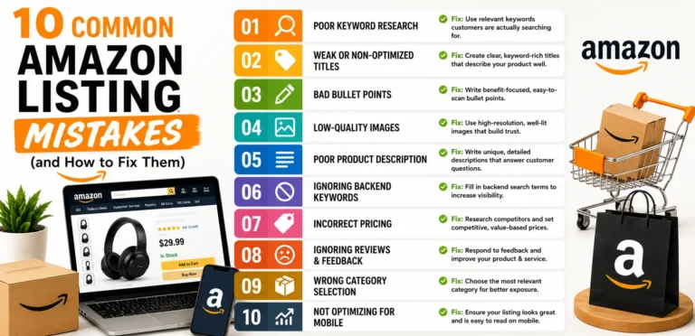 10 Common Amazon Listing Mistakes (and How to Fix Them)